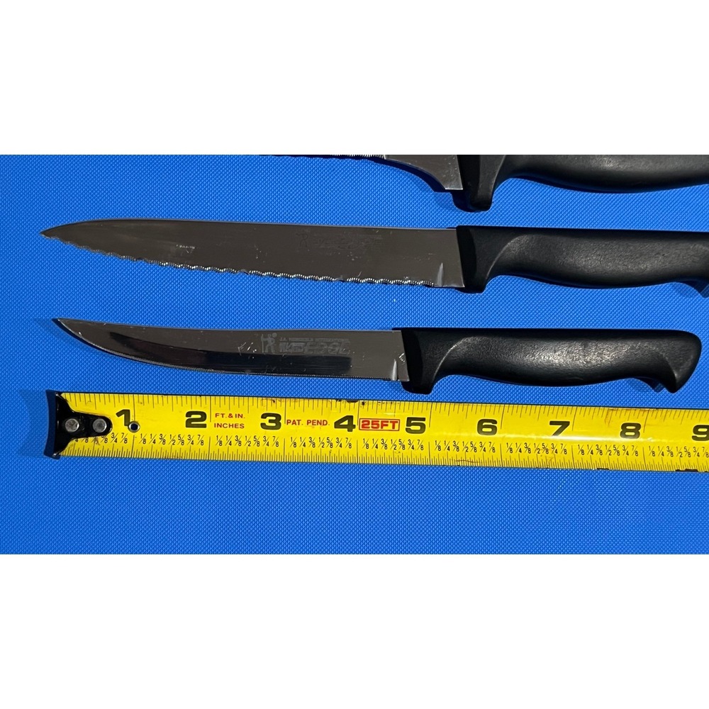 JA Henckels International Everedge Knife Set 4pc Stainless Steel Black Handle - Picture 3 of 10